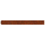 Lawn Edging 30 pcs 20 x 103 cm Weathering Steel Rusty 858330