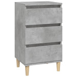 ZNTS Bedside Cabinet Concrete Grey 40x35x70 cm Engineered Wood 819664