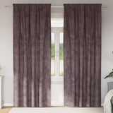 Velvet Curtains with Curtains 2 pcs Brown 260 x 140 cm Velvet 4107697