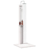 Outdoor Shower 206 cm Solid Pine Wood and Stainless Steel White 886333