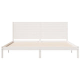 Extra Long Bed Frame without Mattress White 180x210 cm Solid Wood 3309304