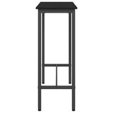 Table Black Oak 100 x 40 x 100.5 cm Engineered Wood and Steel 873738