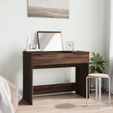 Dressing Table with Mirror Brown Oak 100x45x76 cm 840701