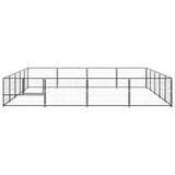 Dog Kennel Black 20 m Steel 3082144