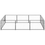 Dog Kennel Black 9 m Steel 3082127