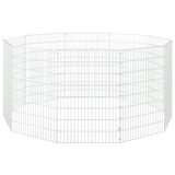 Free Range Animal Enclosure 10-Panel 54x80 cm Galvanised Iron 171579