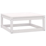 Garden Lounge Set White Solid pinewood Modular Garden Lounge Set 3075325