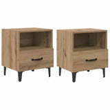 Bedside Cabinet with Drawer 2 pcs Artisan Oak 40 x 35 x 47.5 cm 880600