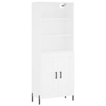 Highboard White 69.5x34x180 cm Engineered Wood 3189965