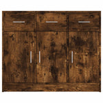 ZNTS Sideboard Smoked Oak 91x28x75 cm Engineered Wood 823013