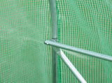Walk-in Polytunnel Greenhouse, Outdoor Garden Tunnel Greenhouse Tent with Zipped Roll-Up Door and 6 T3398P314183