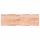 Table Top Light Brown 200x60xcm Treated Solid Wood Live Edge 363984