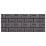Decking Tile 10 pcs Grey 30 x 30 cm Acacia Hardwood 42046712