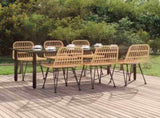 7 Piece Garden Dining Set Poly Rattan 3157892