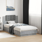 Bed Frame without Mattress Concrete Grey 75x190 cm Small Single 3209978