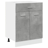 Drawer Bottom Cabinet Lyon Concrete Grey 60x46x81.5 cm Engineered Wood 856088