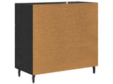 Sideboard Black Oak 69.5 x 34 x 90 cm Engineered Wood and Iron 881638