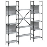 Bookshelf Grey Sonoma 155.5x24x166.5 cm Engineered Wood 838861
