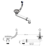 Kitchen Sink Single Basin Granite 42.5 x 50 x 31 cm Graphite 42053750