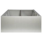 Retaining Wall 8 pcs 300 x 100 x 50 cm Stainless Steel Silver 3449258