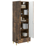 Cabinet Set 2 pcs Smoked Oak 66 x 34.5 x 95 cm Engineered Wood 3416534