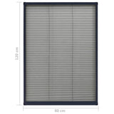 Plisse Insect Screen for Windows Aluminium Anthracite 80x120 cm 148665