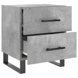 Bedside Cabinet Concrete Grey 40x35x47.5 cm Engineered Wood 827364