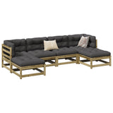 6 Piece Garden Sofa Set Impregnated Wood Pine 3299566