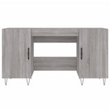 Desk Grey Sonoma 140x50x75 cm Engineered Wood 829546