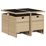 Garden Dining Set Mix Beige, Black, Light Grey 3210600