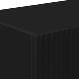 TV Wall Cabinet 2 pcs Black Engineered Wood 892232