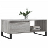 Coffee Table Grey Sonoma 90x50x36.5 cm Engineered Wood 830578