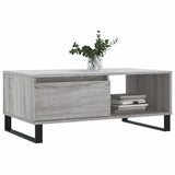 Coffee Table Grey Sonoma 90x50x36.5 cm Engineered Wood 830578
