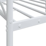 Day Bed without Mattress White 80x200 cm Steel 4104680