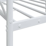 Day Bed without Mattress White 80x200 cm Steel 4104680