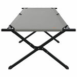 Folding Camping Bed Folding Manual Grey Oxford fabric 42003195