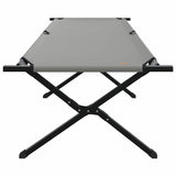 Folding Camping Bed Folding Manual Grey Oxford fabric 42003195