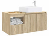 Bathroom Furniture Set 2 pcs Sonoma Oak Engineered Wood 3404046