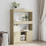 Highboard Sonoma Oak 92x33x140 cm Engineered Wood 3309611