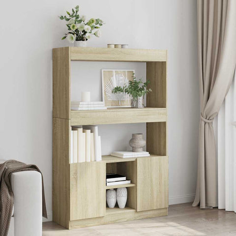 Highboard Sonoma Oak 92x33x140 cm Engineered Wood 3309611