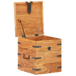 ZNTS Chest 40x40x40 cm Solid Acacia Wood 289645