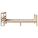 Bed Frame without Mattress 90x200 cm Solid Wood Pine 3305755