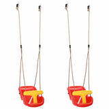 Baby Swing 2 pcs Red 36 x 43 x 42 cm Plastic 42009964