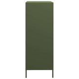 Highboard Olive Green 68x39x101.5 cm Steel 851224