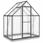 ZNTS Greenhouse with Base Frame Anthracite 169x114x202 cm Aluminium 4005827