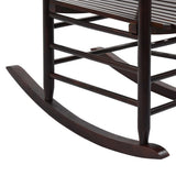 Rocking Chair Brown Poplar hardwood Standard Durable 45699