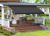 3x1.5m Adjustable Outdoor Aluminium Frame Awning Black T3398P315938