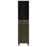 Bathroom Cabinet 38x33x160 cm Solid Wood Mango 358342
