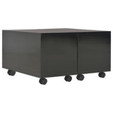 Coffee Table High Gloss Black 60x60x35 cm Engineered Wood 283722