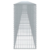 Gabion Basket with Cover 1200x50x100 cm Galvanised Iron 3295153